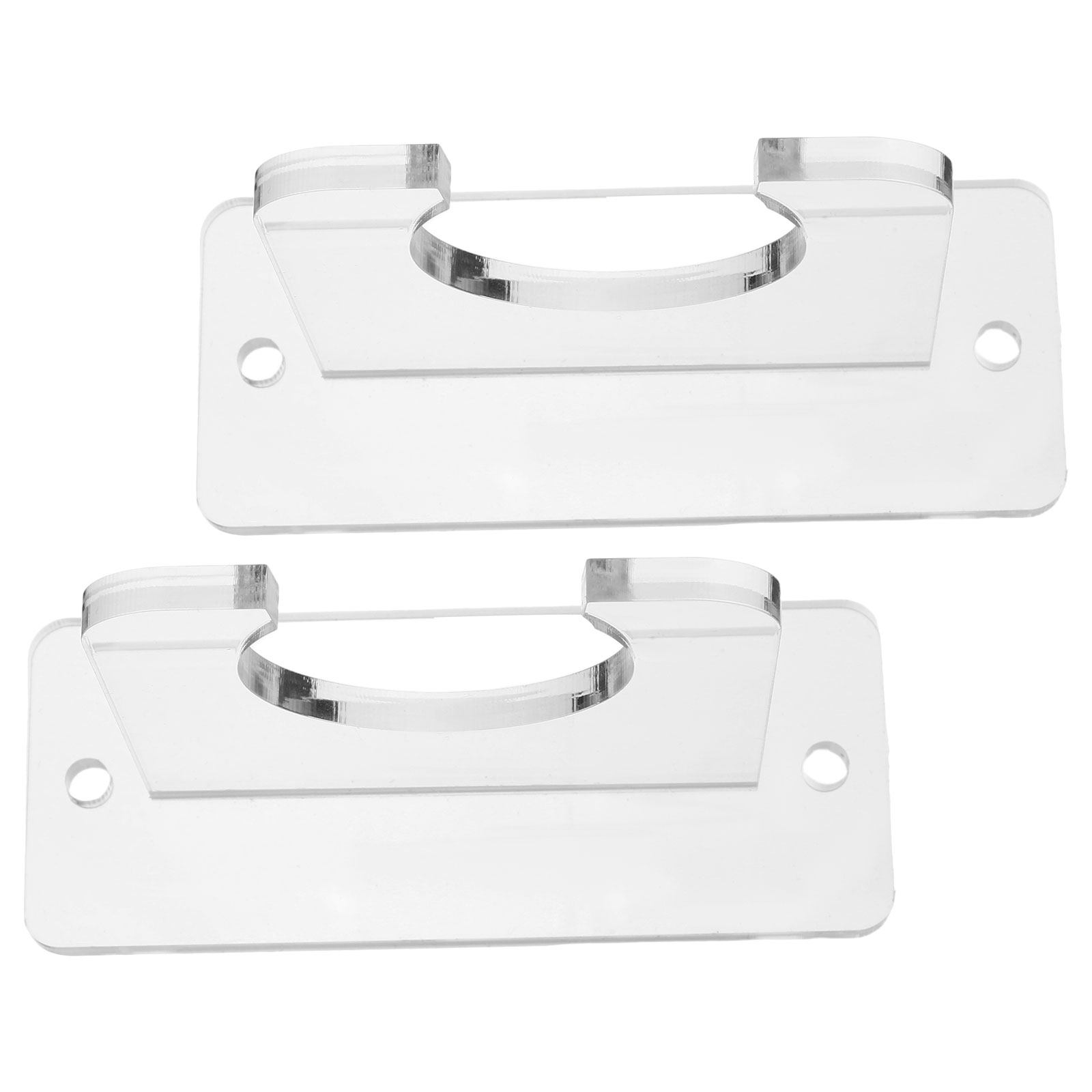 Sports Equipment Storage Rack - 2Pcs Ping Pong Paddle Holder Transparent