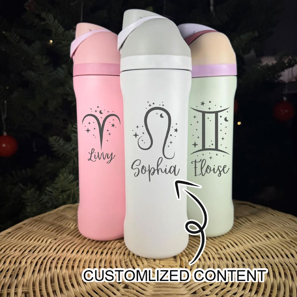 Name Sports Equipment - Personalized Sign Insulated Water Bottle Custom