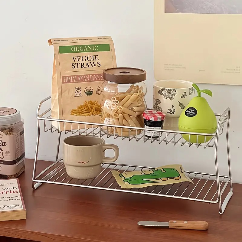 2-Tier Countertop Storage Rack - Sports Equipment Storage Rack ulasan dan harga