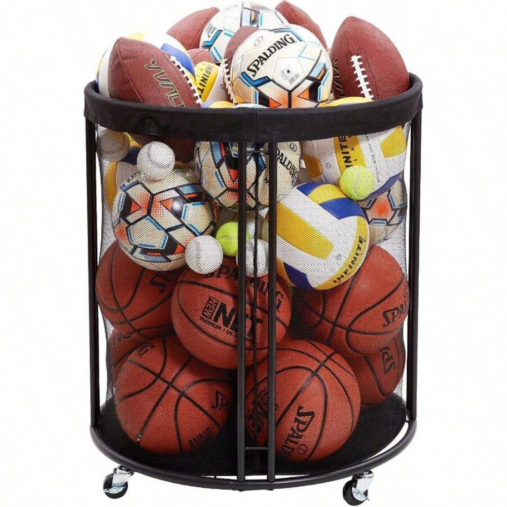 Heavy Duty Ball Storage Bin Ca - Sports Equipment Volleyball ulasan dan harga