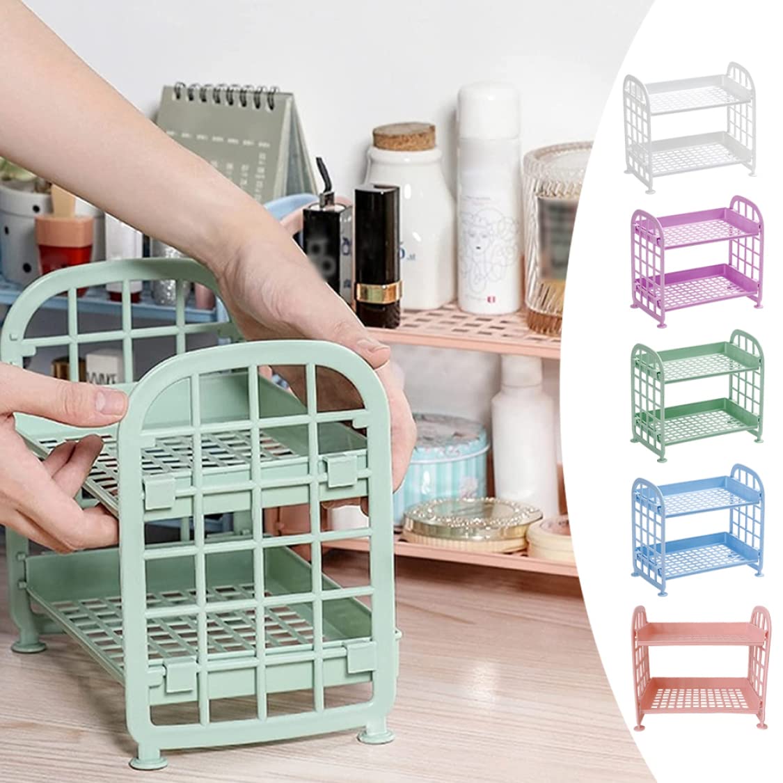 2-Tier Multifunctional Plastic - Sports Equipment Storage Rack ulasan dan harga