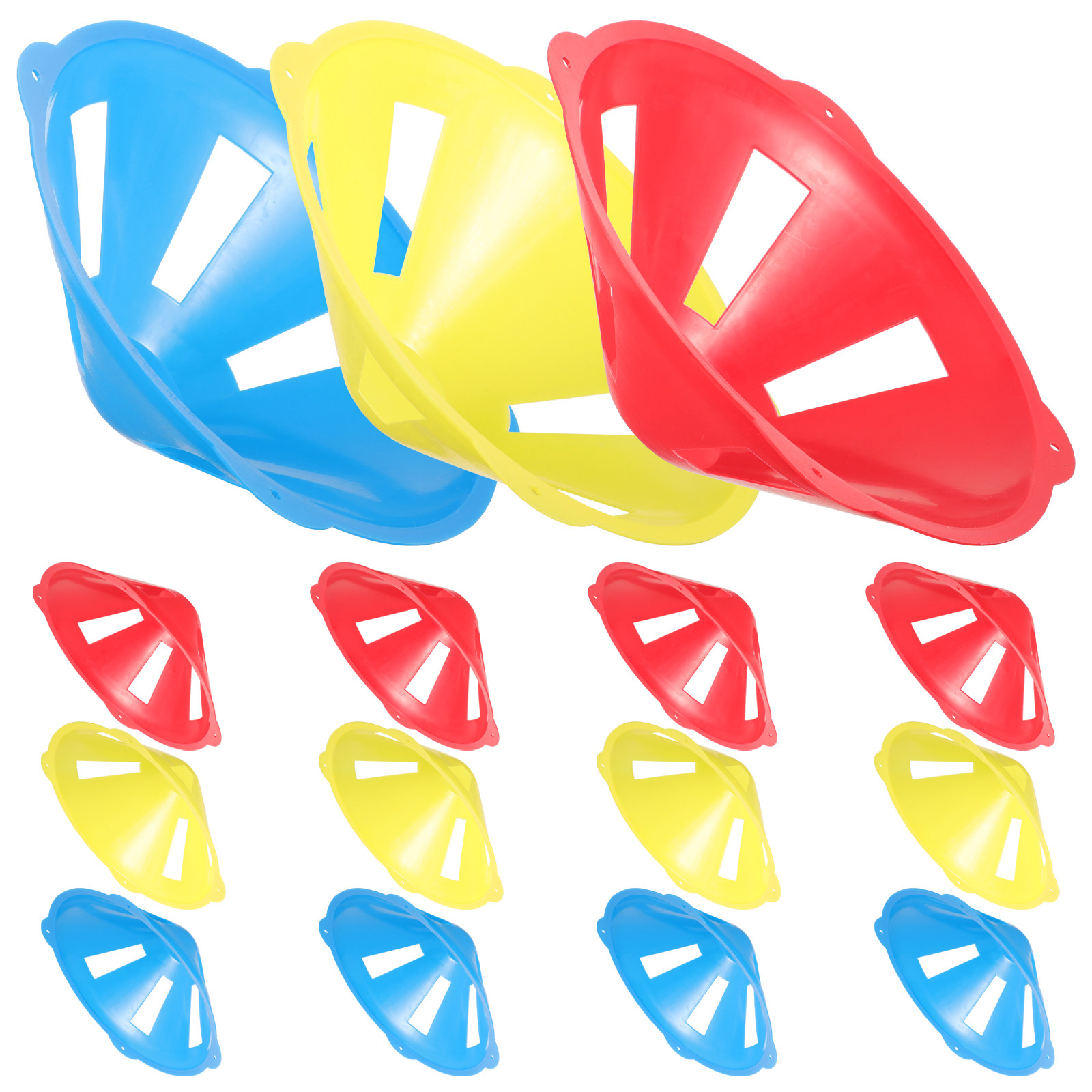 15Pcs Wind-Resistant Soccer Tr - Football Training Cone ulasan dan harga