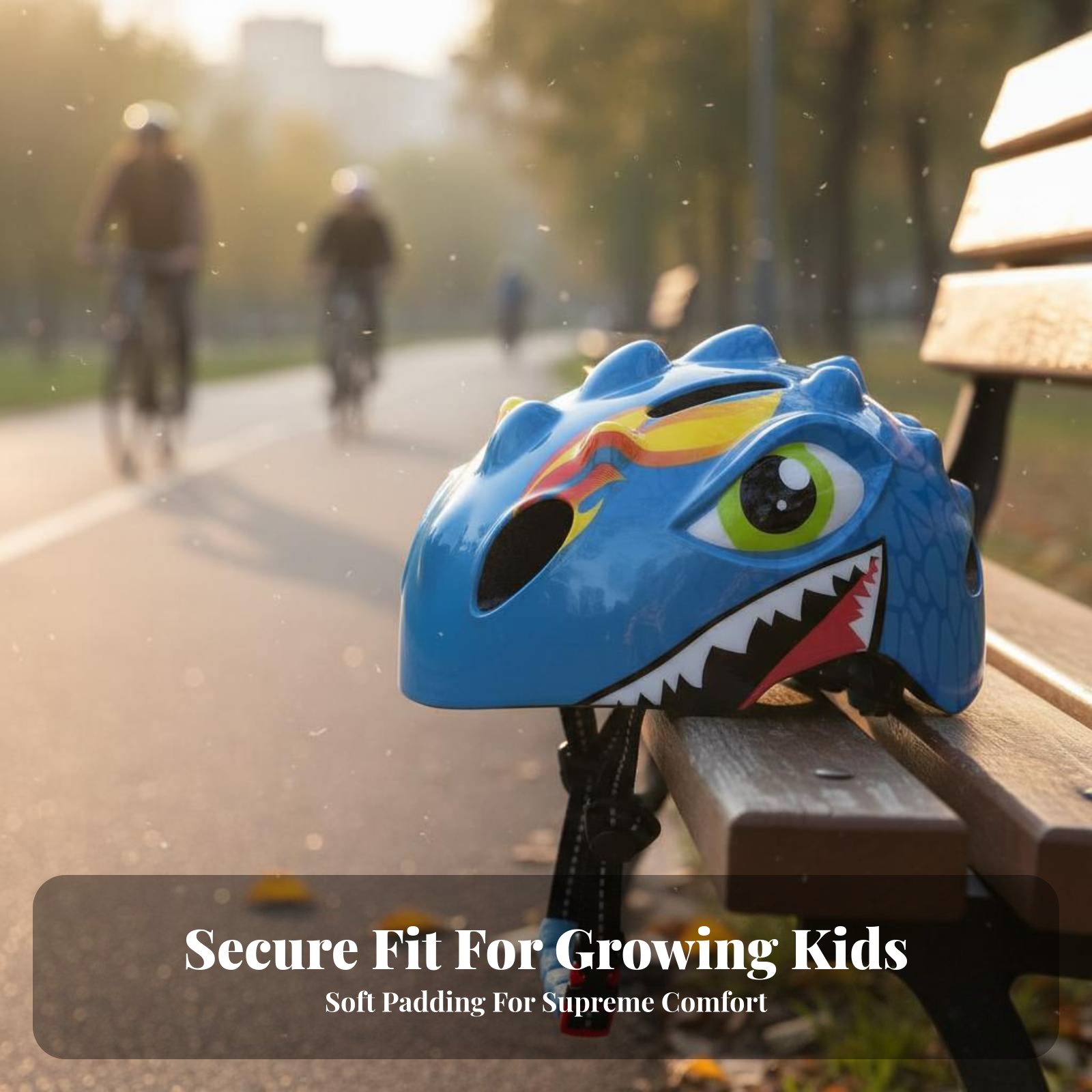 Cartoon Dinosaur Helmet Versat - Sports Equipment Kids ulasan dan harga