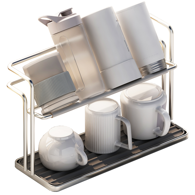 Kitchen Stainless Steel Double - Sports Equipment Storage Rack ulasan dan harga