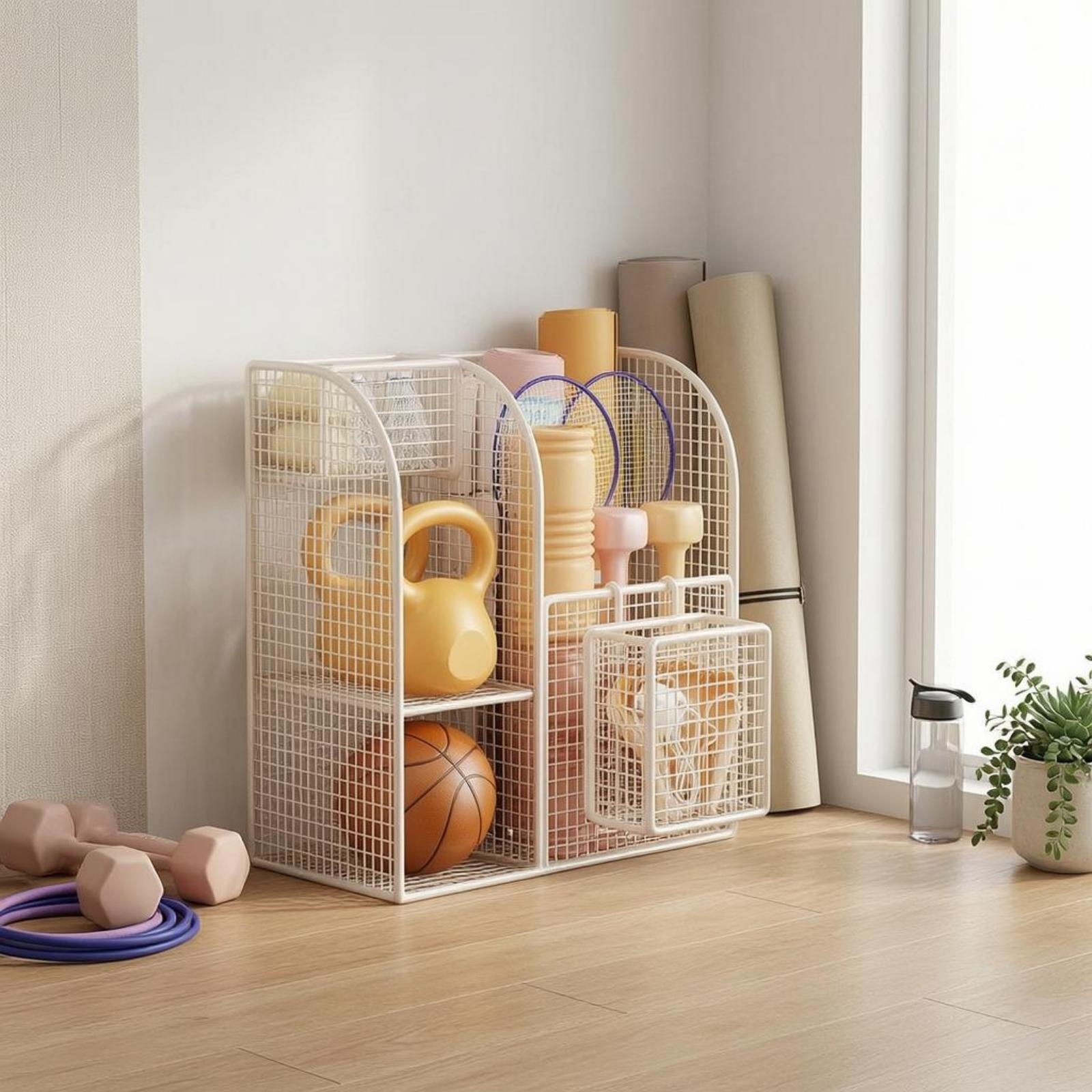Sturdy Metal Wire Rack for Spo - Sports Equipment Storage Rack ulasan dan harga